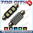 Topcity Newest Euro Error Free Canbus Festoon 211 2SMD 5050 Canbus 18LM Cold white - Canbus LED